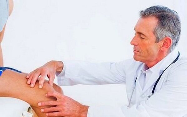 Knee treatment on -